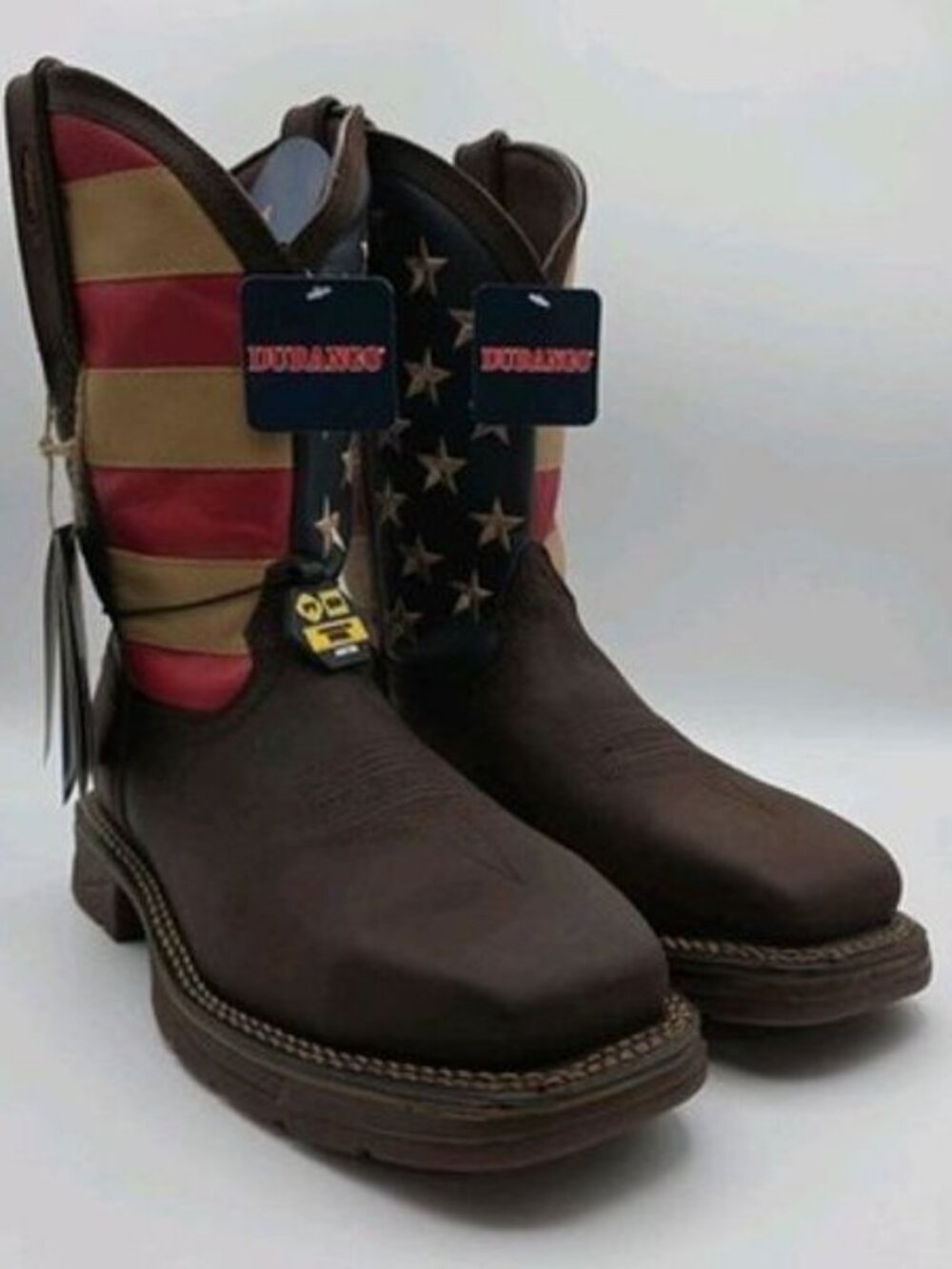 Durango Workin Rebel Men's 10M Patriotic USA Flag Steel Toe Western Boots DB020